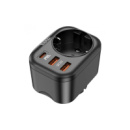 Сетевой фильтр HOCO NS3 на 1 розетку + 2 USB + USB-C, 20W, 220В, Black