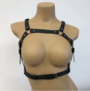 Бандаж шкіряний чорний портупея Belt-0007