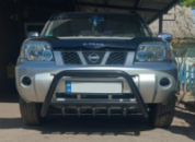 Кенгурятник QT006 Black (нерж.) для Nissan X-trail T30 2002-2007 гг