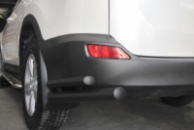 Задние Углы AK003-Двойные Black (Нержавейка) для Toyota Rav 4 2013-2018 гг