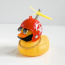 Автомобильная утка с шлемом и креплением Funny Ducks Red White 2 9990