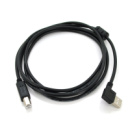 Кабель USB 2.0 RITAR AM/BM, 1.5m, угловой 90°, черный