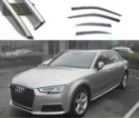 Дефлектори вікон Audi A4L 2017-2020 скотч «FLY» «молдинг із нерж. сталі 3D» BAD4L1723-W/S (116)