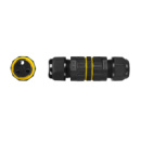 Кабельный соединитель EW-M16-2P, под кабель 7-10 мм, 2P, 17.5A, 450V, Black