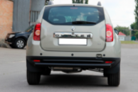 Задняя прямая дуга Black (нерж. сталь) для Dacia Duster 2008-2018 гг