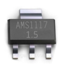 Мікросхема Лінійний стабілізатор напруги AMS1117 1.5 В 1А SOT-223