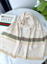ПАЛАНТИН ШАРФ GUCCI двосторонній світло-бежевий