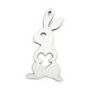 Игрушка на елку Mazhura Зайка MZ-711452 6х11.5 см белая