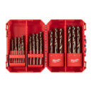 Набір свердел по металу кобальтових HSS-Co PACKOUT MILWAUKEE, DIN338, (діаметри 1/1,5/2/2,5/3/3,5/4/4,5/5/5,5/6/6,5/7/7,5/8/8,5/