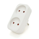 Розетка двойник без заземления A202, White, 2Р, 10А