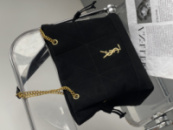 Сумка Saint Laurent Jamie in Suede чорний