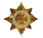 Нагрудний знак ДСНС - Запобігти. Врятувати. Допомогти