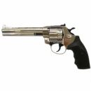 Револьвер под патрон Флобера, нарезной Alfa 461, регул. целик (6«, 4.0мм), никель-пластик