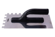 Гладилка нержавеющая Mastertool - 270 x 125 мм, зуб 12 x 12 мм 1 шт.