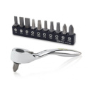 Набор биты + трещотка TOPTUL 1/4« 12ед. GAAR1201