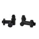 Комплект кранів Thermo Alliance Standart 1/2« чорний, для рушникосушарки кутовий SF395W15HEB