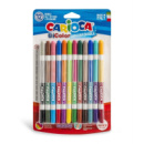 Фломастеры двусторонние для рисования Carioca Bi-Color 42265 24 цвета
