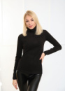 Жіноча тепла базова водолазка «Kelly» оптом | Норма| Розпродаж моделі Чорний, 42-44
