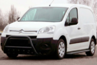 Кенгурятник WT003 Black (нерж) для Citroen Berlingo 2008-2018 гг