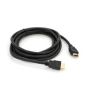 Кабель Merlion HDMI-HDMI HIGH SPEED 3.0m, v1.4, OD-7.5mm, круглый Black, коннектор Black, (Пакет) Q125
