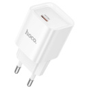 Набор СЗУ 110-240V HOCO C146A, 1xUSB-C, PD20W, White, Box