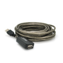 Активный удлинитель USB 2.0 AM/AF, 5,0m, прозрачный с чипом Q50