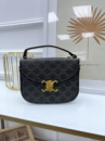 Cумка Celine через плече коричневий моногам