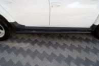 Боковые трубы с вставками Black (2 шт., нерж. сталь) для Dacia Duster 2008-2018 гг