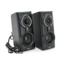 Колонки 2.0 JEDEL S-570 USB+3.5mm+Bluetooth, 2x3W, 30Hz-16KHz, с LED подсветкой, 180х95х90 мм, Black, BOX