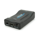 Конвертер SCART (мама) на HDMI (мама), 5V / 2A, Black, Box, Q250