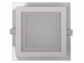 LED-панель Luxel со стеклянным декором 100х100х30мм 220-240V 6W IP20 (DLSG-6N 6W)