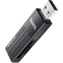 Кардрідер Hoco HB20 Mindful 2-in-1 USB2.0 Black (Код товару:26670)