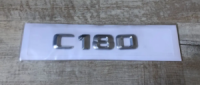 Текст на багажник, емблема Mercedes C180
