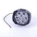 Фара-LED Овал-міні 12W (1W*12) 12V 78*63*70mm Дальнє/Spot (1шт) (пластик) JP016 9 Led