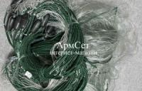 Рамовая сеть. Ø 50 мм; h 2 м; длина 50м; 0.18 леска. Титан (промышленный лов)