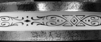 лента декор «Виктория» 70 мм. Цвет Серебро