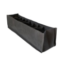 Гибкий органайзер для белья со спанбонда XS - 10*39*9 см (серый)