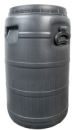 Бочка пластиковая 50 л техническая черная бидон  широкая горловина емкость для воды