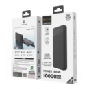 Внешний аккумулятор Power bank 10000 mAh Lenyes PX162 компактный универсальный на 2 входа Черный