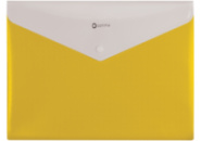 Папка-конверт А4 «Вишиванка» на кнопці, на 2 відділення, жовта