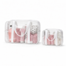 Набор 2 шт прозрачные силиконовые сумки ORGANIZE (белый)