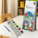 Альбом «Forest animal» для раскрашивания с акварельными красками раскраска с кисточкой,красками для творчества