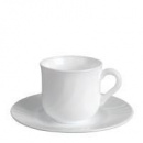 EBRO: набор чашек с блюдцами  для кофе 100мл (6+6) , BORMIOLI ROCCO