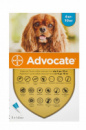 Advocate капли на холку для собак от чесоточных клещей, блох и гельминтов от 4-10 кг