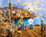 Картина за номерами «Маленьки рибалки» 40х50см