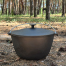 Казан туристический КТ-08 чугунный с крышкой 8л