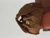 Сумка жіноча Chanel 25 Small Handbag замша карамельний