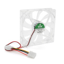 Кулер корпусний 12025 DC sleeve fan 4pin - 120*120*25мм, 12V/0,15A, 1900об/хв, Green