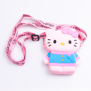 Детская силиконовая сумочка Hello Kitty 13*10*3 см Розовый HP-55-1P