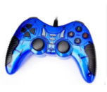 Геймпад проводной для ПК U-900 USB 2.0 DualShock (Blue)